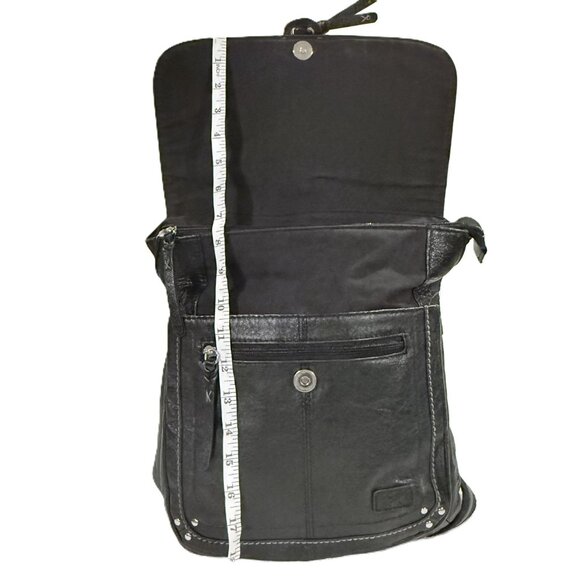 The Sak Ventura Convertible Crossbody Shoulder or Backpack Black Leather Bag main image 16